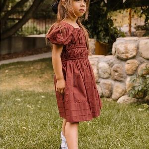 Ivy City Co Mini Brooklyn Dress in Spice; 2T